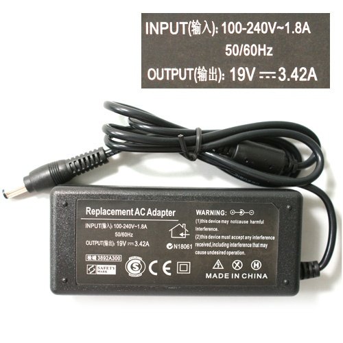 N101 Laptop AC Adapter for Lenovo, Asus, Toshiba, BenQ 19V 3.42A 5.5 X 2.5 MM AC Adapter Power Supply Charger free shipping(China (Mainland))