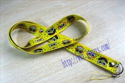 MPS024 cute face SpongeBob Mobile phone strap,lanyard strap,mobile chain,for DV/DC/MP3/MP4,Free shipping!!! Wholesale(China (Mainland))
