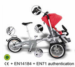 Bike & Baby Stroller Combo,Free Transform,multifunctional people carrier,The Jogging Stroller for City Kids.Car Seat Adaptor-Bik(China (Mainland))