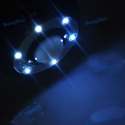 new arrival !!! 6 led light with black shell and controled my human's action(China (Mainland))