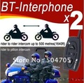 Free shipping New 2pcs/lot 500m talking range Real 2 Way Motorcycle Helmet Headsets Wholesale and Retail