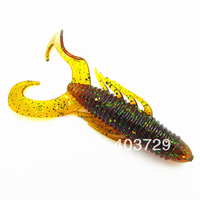 Hot 25pcs/9cm/8.6g /5pcs in a package Soft fishing lure Grub lure Sea fishing lure Free shipping by China post
