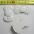 Free shipping 5pcs/lot white resin bow design Resin material accessories for iphone4 case dec.002