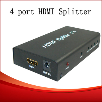 New 1x4 HDMI Splitter / MINI 4 port 1080p HDMI Splitter 1x4 Splitter for ps3 Free Shipping