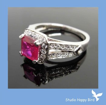 -Silver-Ring-Square-Pink-Zircon-Imitated-Tourmaline-Silver-Ring ...