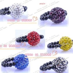 Free Shipping 100pcs/lot. New Arrival Crystal Bling Disco Ball Shamballa Rings with 3mm black onyx bead(China (Mainland))