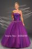 Stock Purple Evening Gown Prom Dress Size 6-8-10-12-14-16 A369