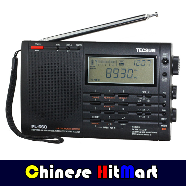 TECSUN PL 660 Air Band Receiver FM SW MW LW AIR Band SSB Radio Receiver Dual