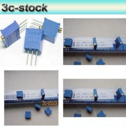 75pcs/lot 3296 resistencias variables, 15 values*5pcs, 3296 potenciómetro variable potenciómetro surtidos kit de envío gratis