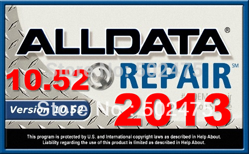 free shipping promotion 2013 ALLDATA 10.52 Full Set - Domestic/Asian/Europe Automotive repair manual +500G external HARD DISC