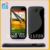 Black S-CURVE S-line TPU Gel Silicone Skin Case Cover for HTC one S