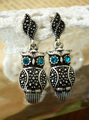 Min order is $15(Mix) free shipping wholesale trendy vintage owl stud earrings 7172