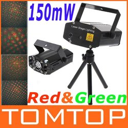150MW 110-240V 150mW Mini Red&Green Moving Party Laser Stage Light laser DJ party light Stage Twinkle With Tripod Free Shipping(China (Mainland))