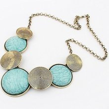 Bohemia Style Gem choker necklace Collar necklace Jewelry for women Metal Chain choker necklace jewelry 2014