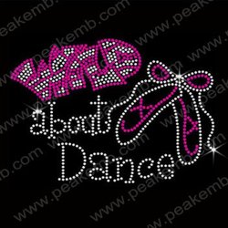 30pcs/Lot Free DHL Shipping Wild About Dance Iron-on Rhinestone Transfer Designs Free Custom Design(China (Mainland))