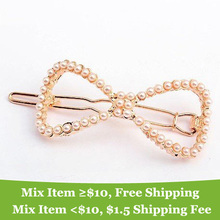 High Quality ! Pearl Butterfly Bow  wedding hair pins Jewelry Wholesale !AAA!!   Free shipping!! cRYSTAL sHOP