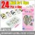 20604#Beauty lovely Hello kitty False Nail Art Tips&glue water 24pcs