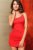 New Arrival, Cpam Free Shipping! Fashion Dress, Mini Clubbing Dresses, Red/Black/White Color, One Size, DL2493w