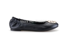 Famous brand TO woman dancing shoes Genuine sheepskin Ladies Ballet Flat Shoes free shipping