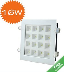 high power led ceiling light used for Bathroom,kitchen+16x1Watt+1600LM+white/Warm white+Free shipping(China (Mainland))