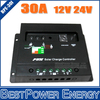 Hot Sell, Low Price, High Efficiency 30A 12V/24V (Automatic) PWM Solar Controller, PV Solar Charge Controller CE, RoHS