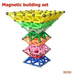 Magnestix Intellectual Magnetic construction toy 350pcs magnetic building set Free shipping(China (Mainland))
