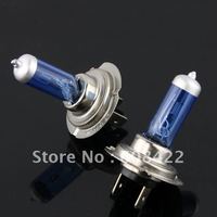 Free shipping 2pcs H7 Low Beam New Super White Light Bulbs 6000K Halogen Xenon 12V 55W