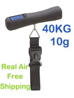Wholesale free shipping 88Lb/40kg/10g Scale Electronic Scale Weight Digital Luggage Hanging Handheld Portable Scales With rope