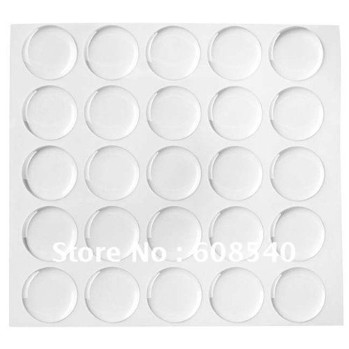 100pcs 1 Inch 3D Dome Circle Clear Epoxy Stickers For Bottle Cap Pendants DIY jewelry AE00999
