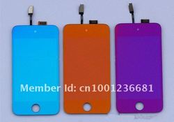 Wholesale For iPod Touch4 4th Electroplate LCD Display+ Touch Screen LCD Assembly Color full set 10pcs=1lot(China (Mainland))
