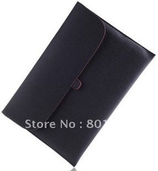 13.3"Leather case bag sleeve for macbook Air laptop black(China (Mainland))
