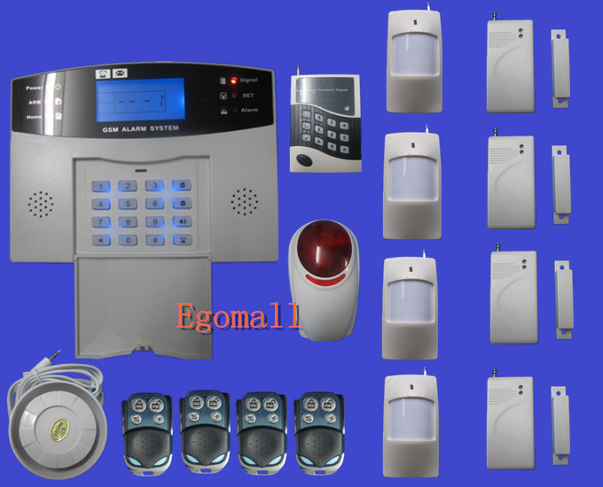 Security Guard Wireless Intelligent Mobile Call GSM Burglar Alarm System Auto Dial Listen in on site