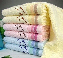 Random mixed colors 100% Cotton 100g/pcs 10PCS/LOT 33*74cm Terry Stripes Face Towels Cotton Towel UT040(China (Mainland))