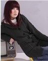 2012 Fashion long Sweater/100% cotton / 2 colors gary black