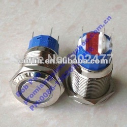 Free Shipping Latching ON/OFF IP65 Waterproof Anti-Vandle Metal Push button switch ,12V(China (Mainland))