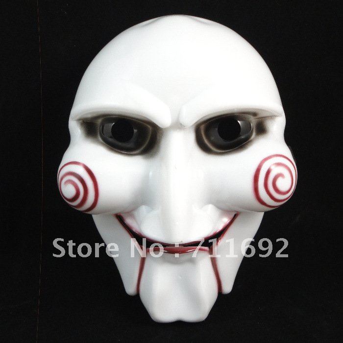 Free shipping-15pcs/lot Hot saleing Cosplay Saw Puppet Masquerade Horror Scary Mask Chainsaw Massacre Party(China (Mainland))