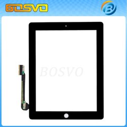 promotion touch for ipad 3 screen replacement ipad 3 touch glass digitizer 10 pcs a lot free DHL free 3M adhesive(China (Mainland))