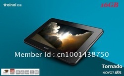 7" Ainol novo 7 Tornado Android 4.0 tablet pc Cortex A9 1GHz 16GB Camera WIFI(China (Mainland))