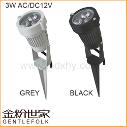 Express Free Shipping 3W Waterproof IP65 Outdoor Led Garden Spot Light lamp AC/DC12V(China (Mainland))