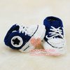Free shipping DD07027G Handmade Crochet Baby Shoes Flower footwear