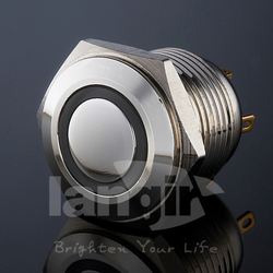 16mm Brass Ring illuminated push button switch Ls16 In Nickel(China (Mainland))