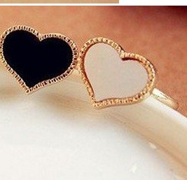 Fashion New Arrival Hot Sale Four Colors Sweet Girl Cute Love Hearts Ring R179