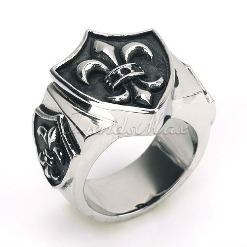 Mens-Super-Cool-Stainless-Steel-Anchor-Shape-Design-Ring-Size-US6-14 ...