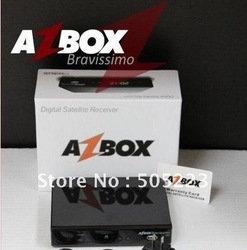 Free ship Azbox Bravissimo Satellite Receiver Twin Tuner Support Nagra3 Decoder Az Box Bravissimo HD Linux OS For South America(China (Mainland))