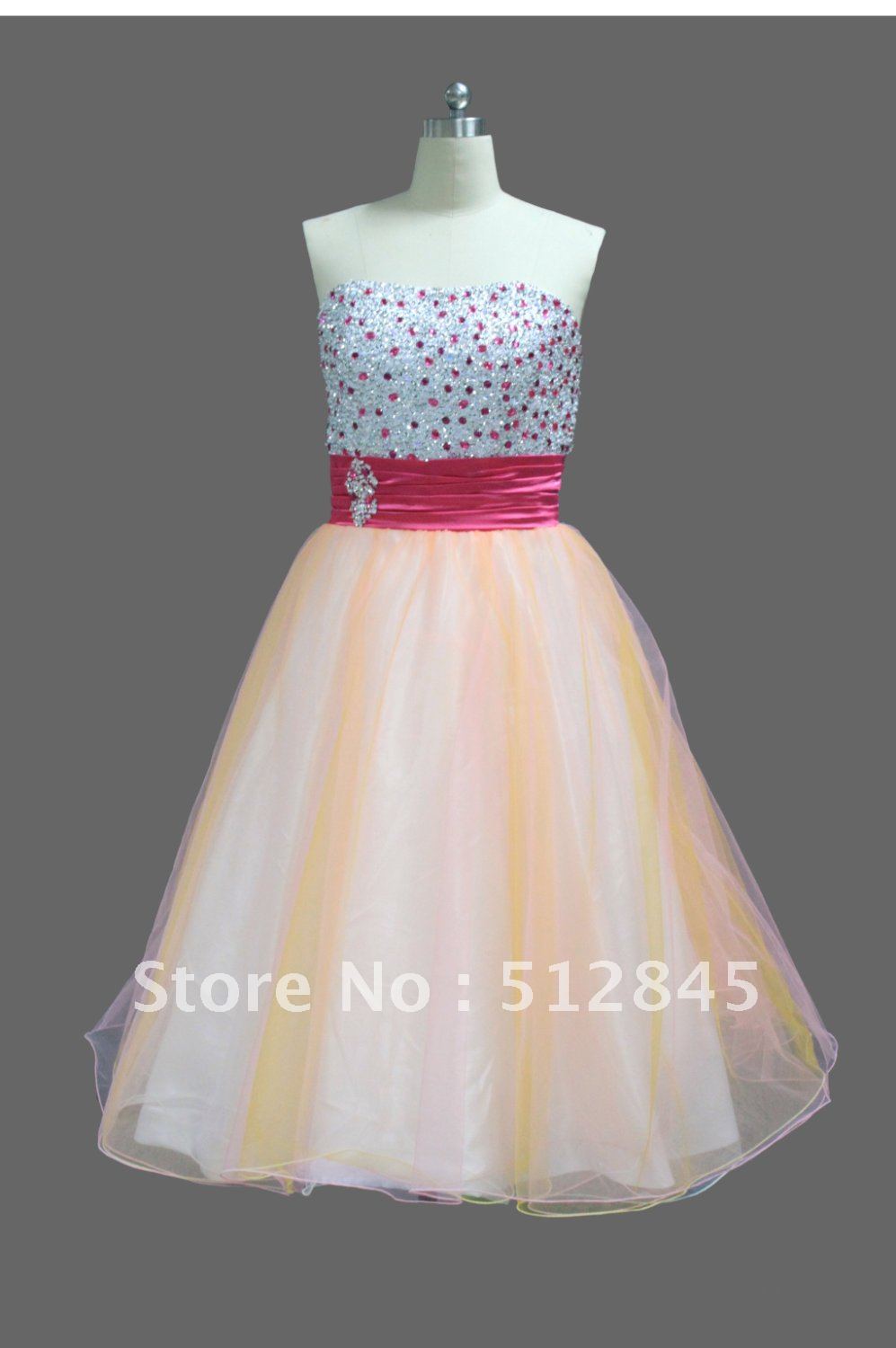 YD-12061233 2012 Bling Bling Short Prom Dress