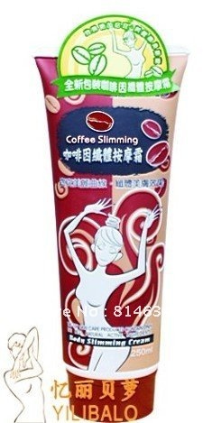 Free shipping caffeine slimming massage cream slimming stovepipe Body Cream diet fat burning cream 250ml(China (Mainland))
