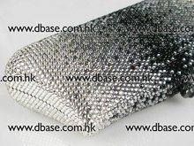L7788 Crystal White Grey Black in Gradual change effect Bridal Party Night Metal Evening purse clutch