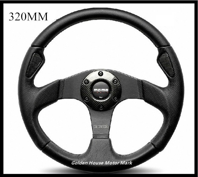 hot sale 35cm diameter MOMO steering wheel + freeshipping(China (Mainland))