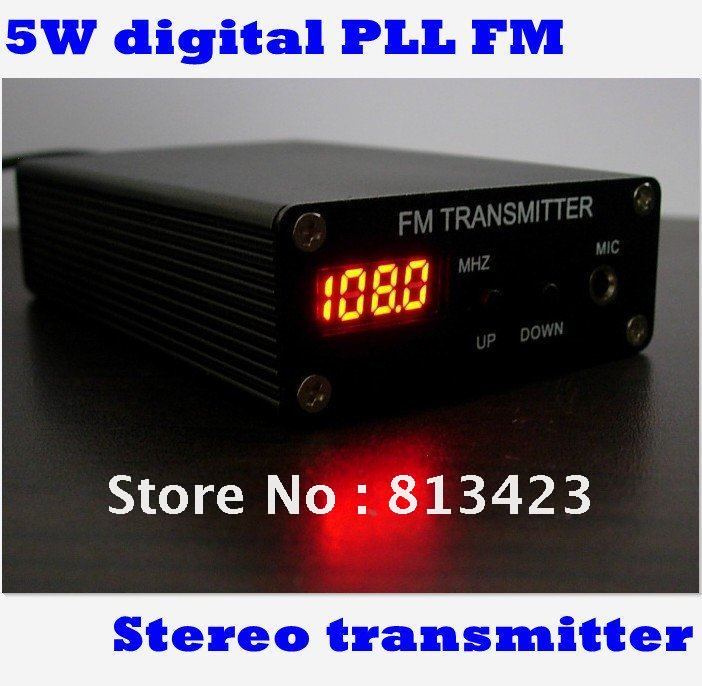 Купить цифровой fm-передатчик стерео pll 5W \ station\fm мини-fm радио ...