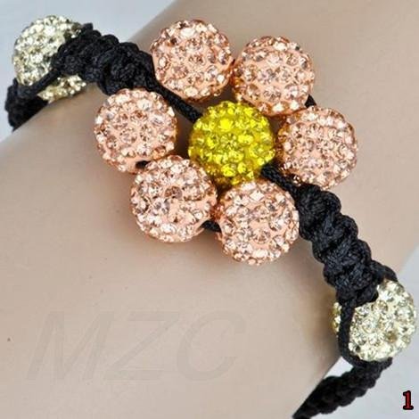 Hot!10mm Micro Pave CZ Disco Ball Beads Shamballa Bracelet.TGG8666 Best Christmas Birthday Halloween Gift For Boy Girl Kids.(China (Mainland))